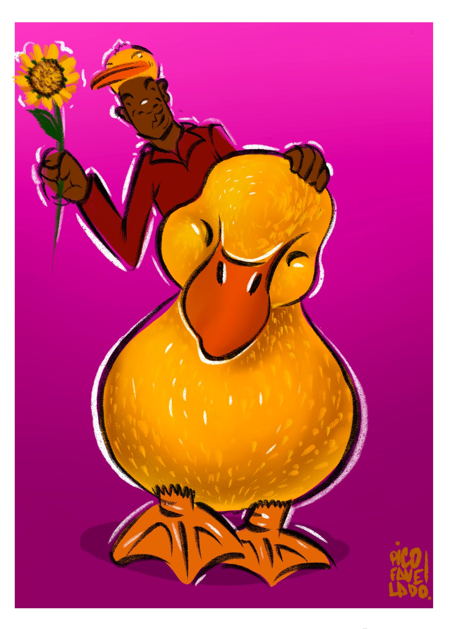 Man and a Duck